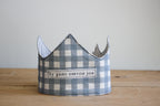 Birthday Crown | Sy Guns | Grey Gingham & Lines