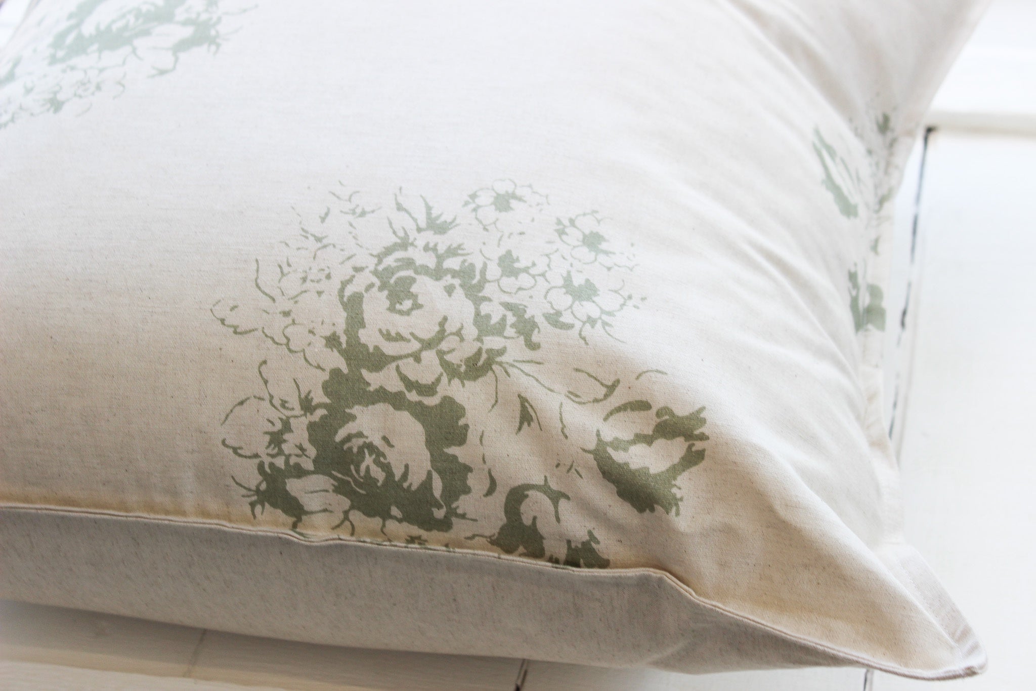 Cushion Cover | Olive Country Florals (L) | 60 x 60cm