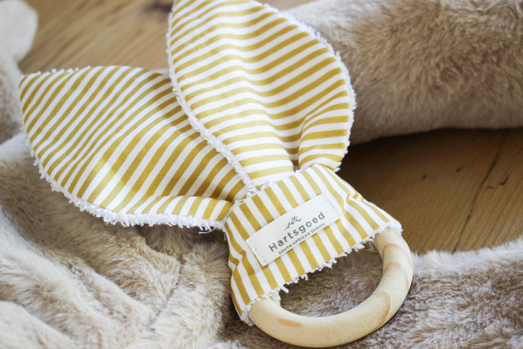 Wooden Teether | Lines | Sunny Days