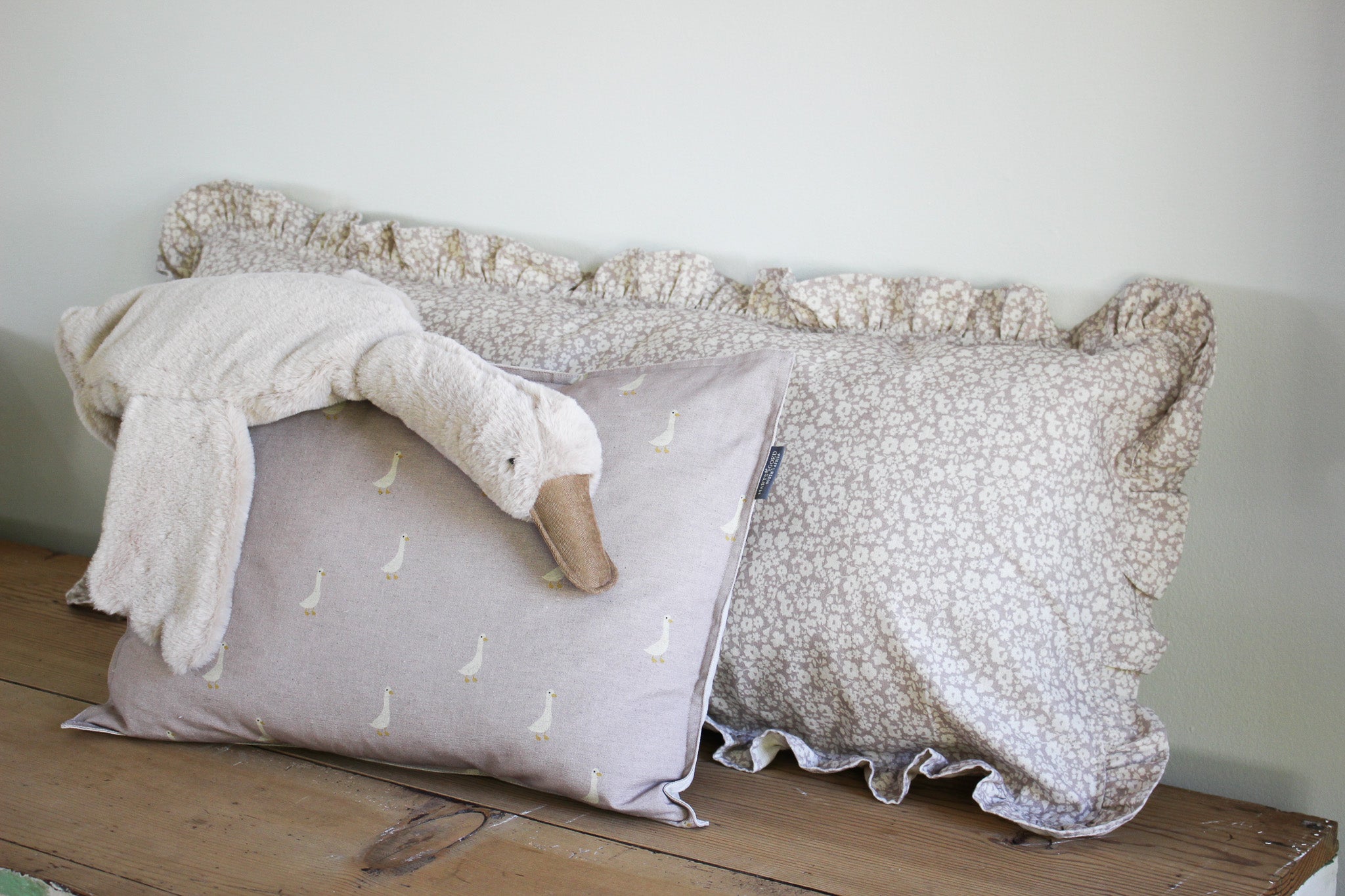 Karoo Frilled Cushion | Mauve Fields of Flowers | 40x100cm