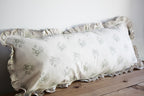 Karoo Frilled Cushion | Olive Country Floral | 40x100cm