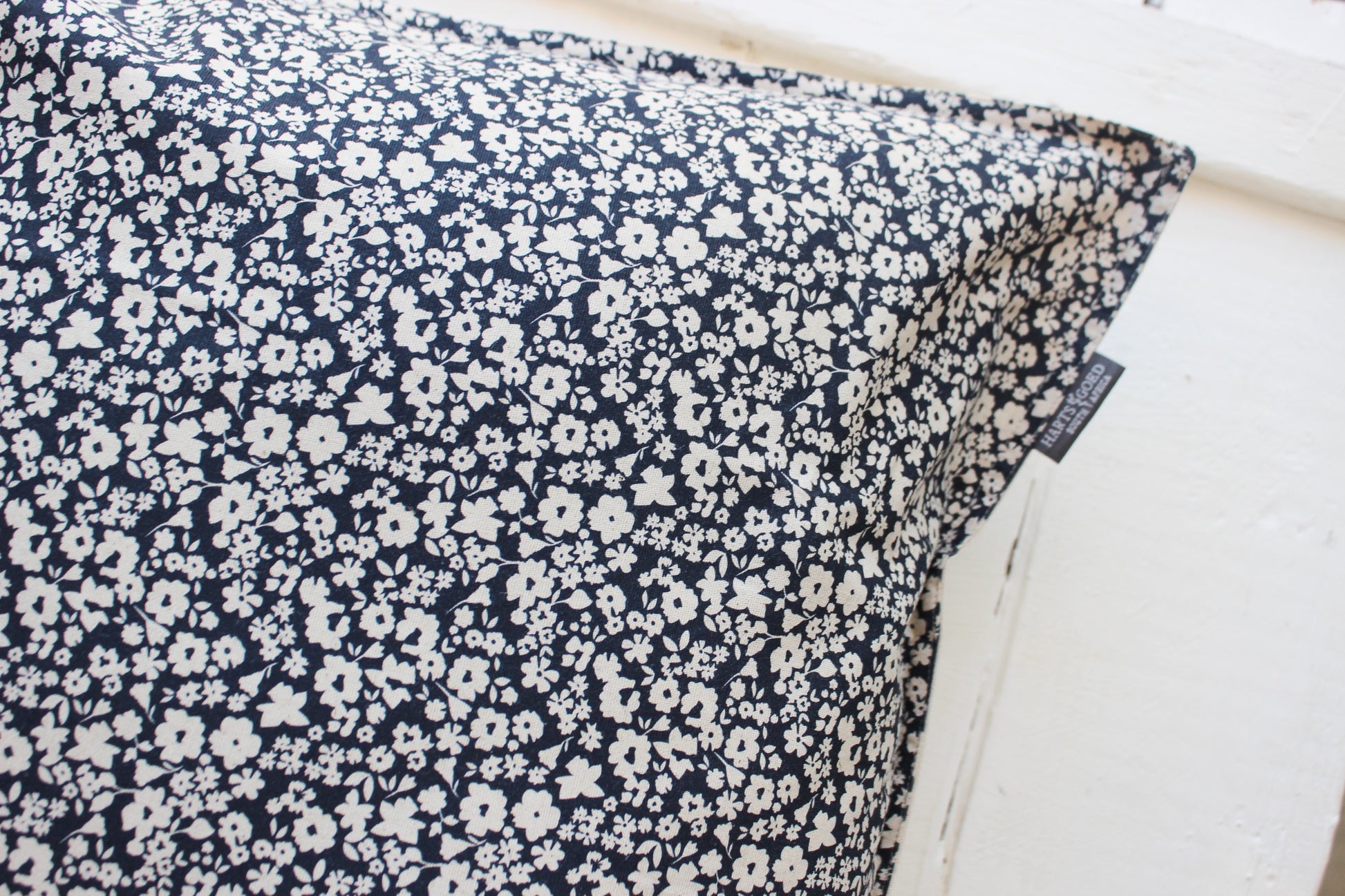 Cushion Cover | Navy Fields of Flowers | 50 x 50cm