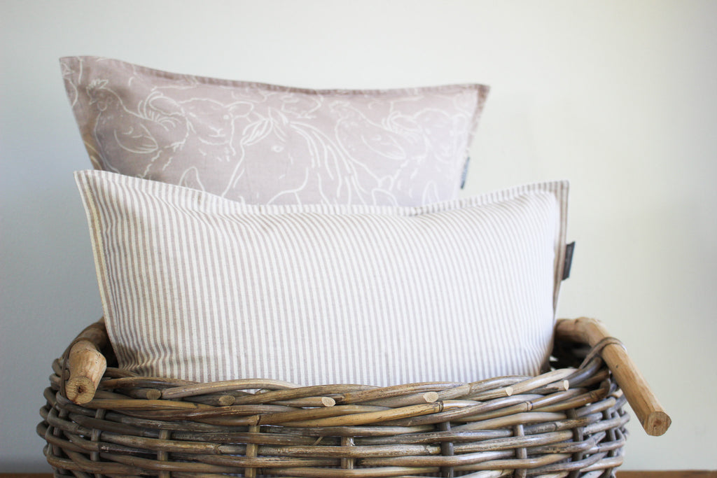 Cushion Cover | Mauve Lines | 35 x 50cm