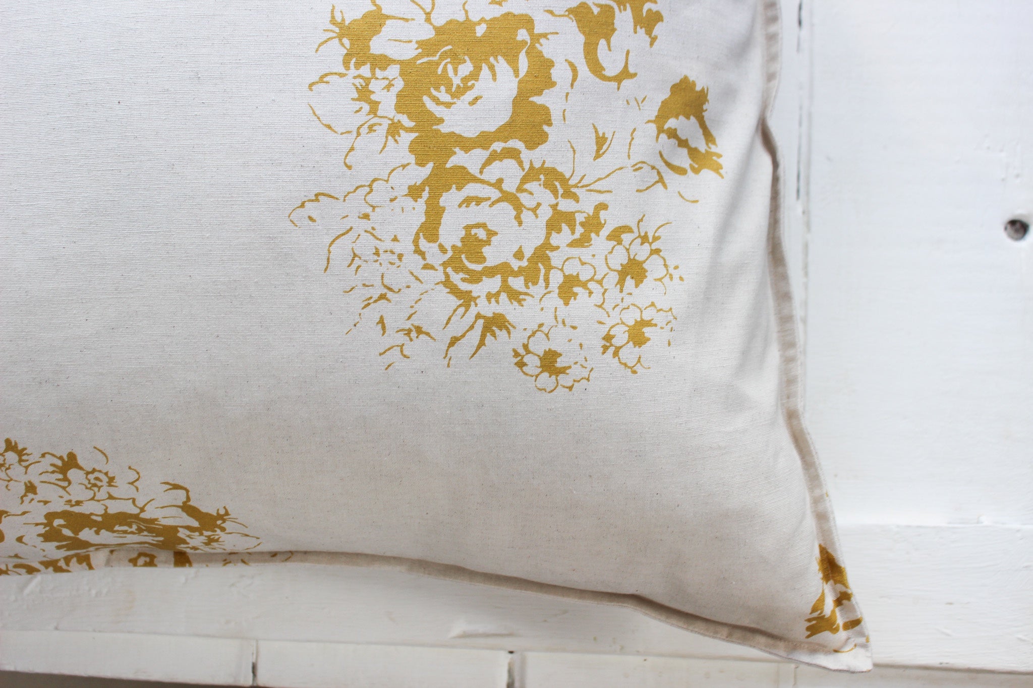 Cushion Cover | Mustard Country Florals (L) | 60 x 60cm