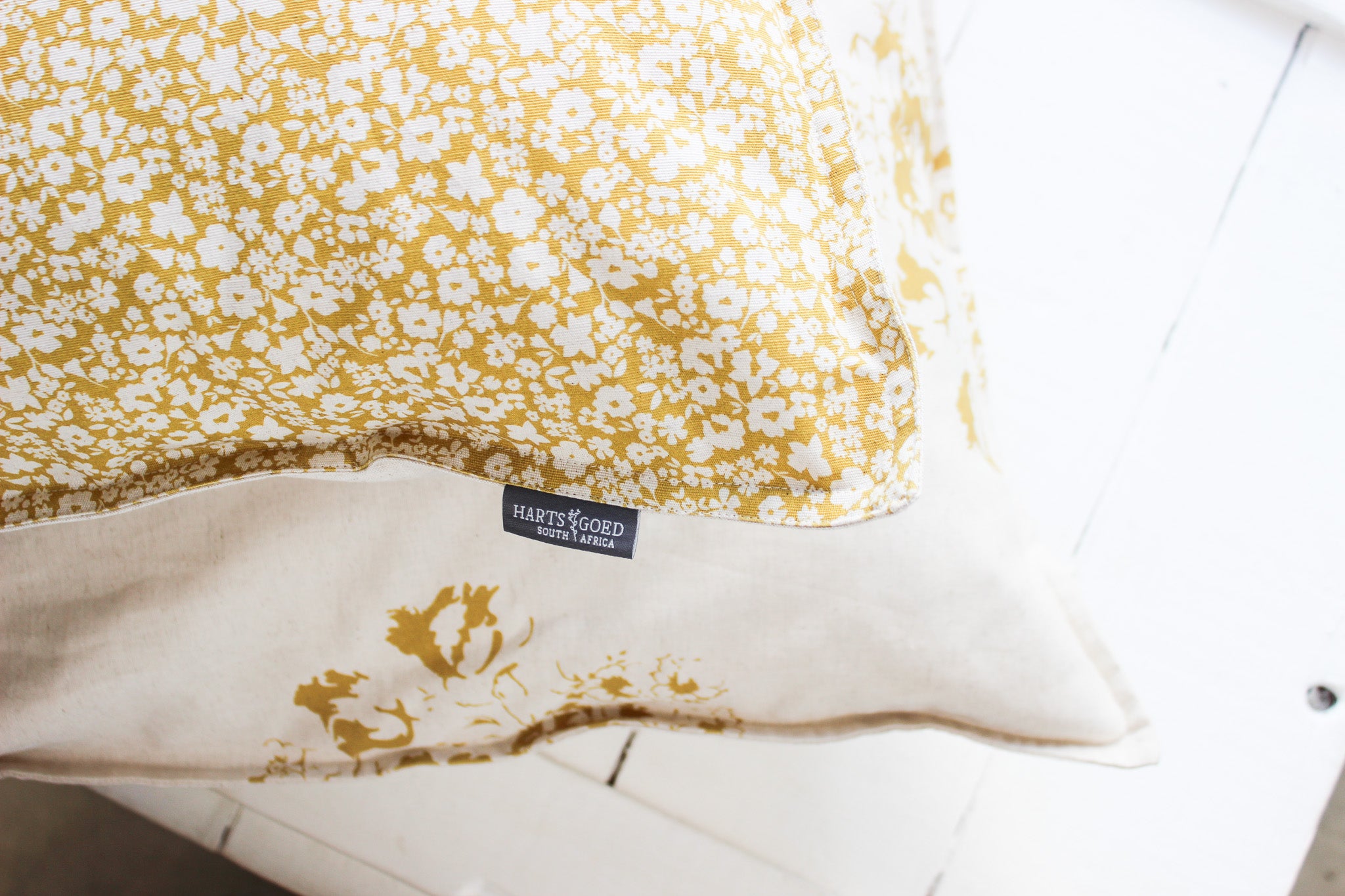 Cushion Cover | Mustard Fields of Flowers | 50 x 50cm