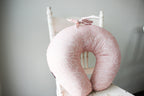Cotton Nursing Pillow | Farm Animals | Dusty Rose