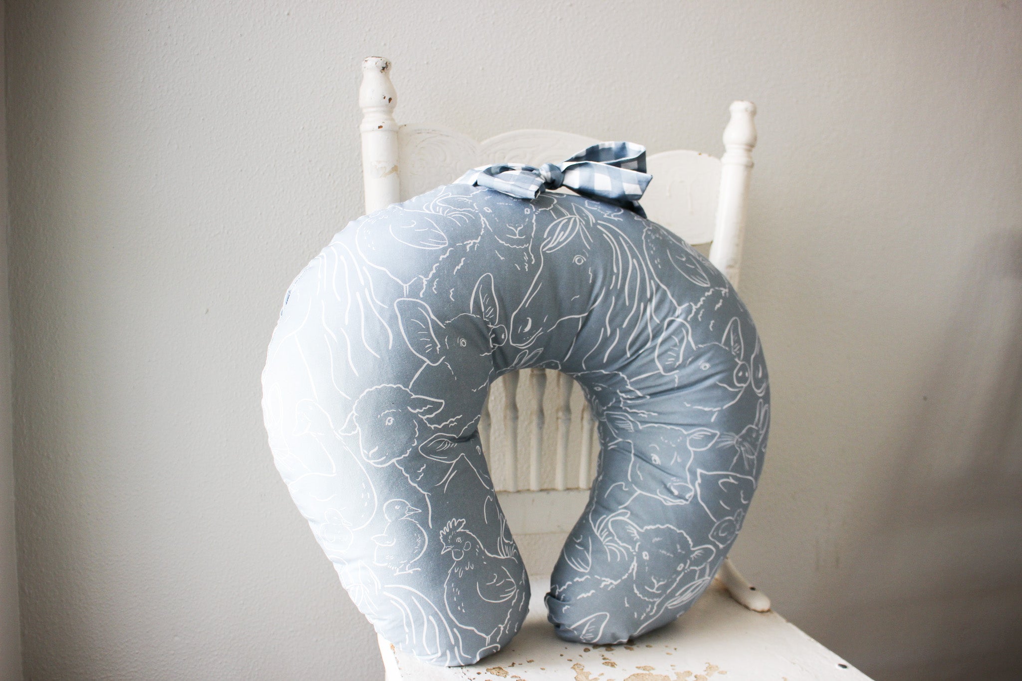 Cotton Nursing Pillow | Farm Animals | Karoo Skies