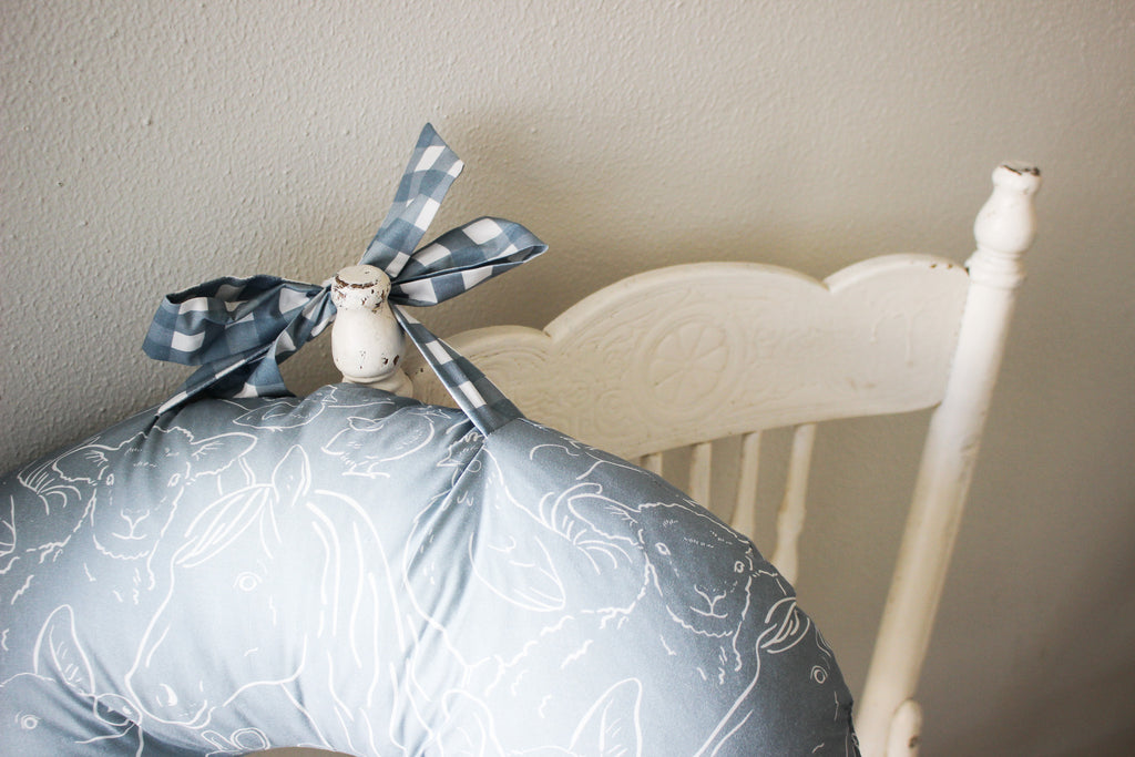 Cotton Nursing Pillow | Farm Animals | Karoo Skies