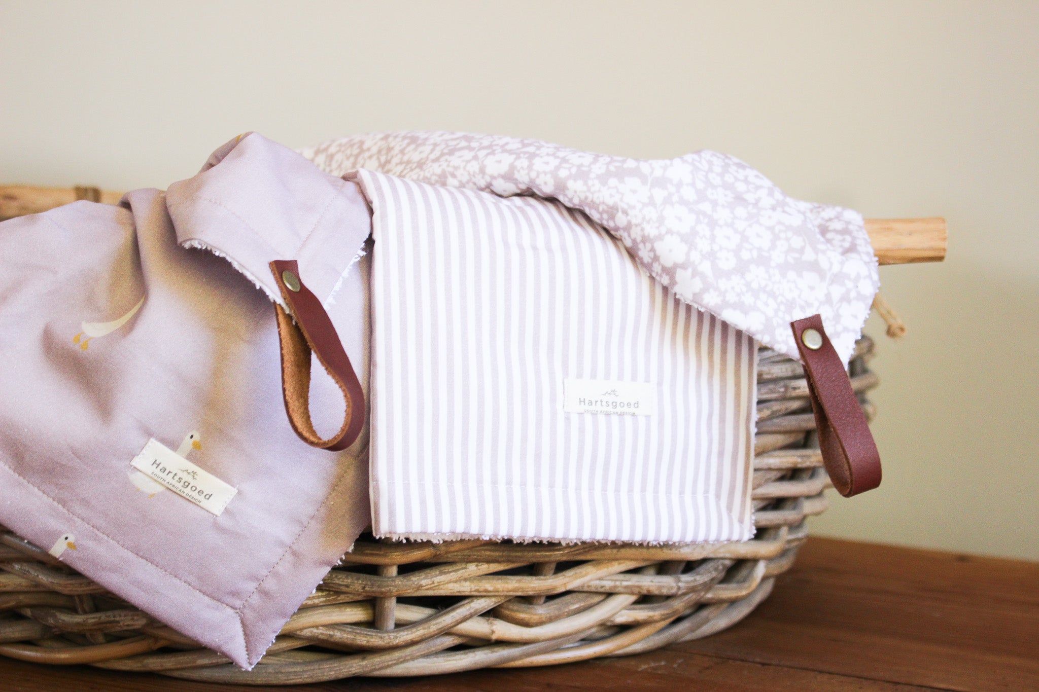 Cotton Burp Cloth | Flower Fields | Mauve