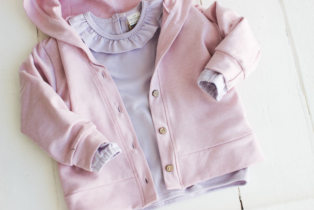 Jean Hooded Cardi | Lavender Blush