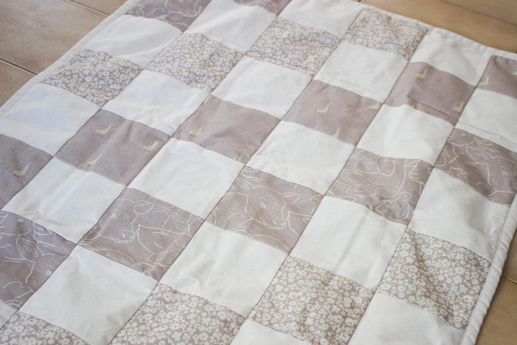 Quilted Baby Blanket | Mauve | 80 x 105cm