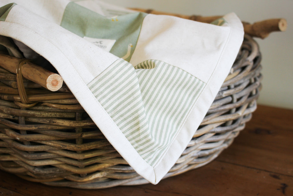 Quilted Kids Blanket | Olive | 145 x 200cm