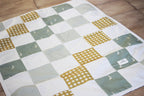 Quilted Baby Blanket | Olive | 80 x 105cm