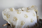 Karoo Frilled Cushion Cover | Mustard Country Floral | 35 x 50cm
