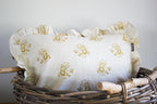 Karoo Frilled Cushion Cover | Mustard Country Floral | 35 x 50cm