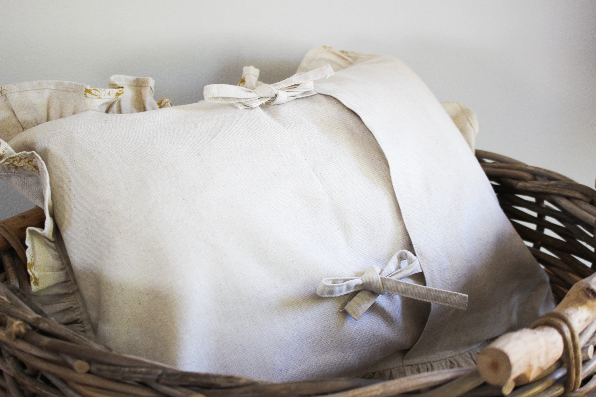 Karoo Frilled Cushion Cover | Mustard Country Floral | 35 x 50cm