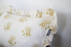 Karoo Frilled Cushion Cover | Mustard Country Floral | 35 x 50cm
