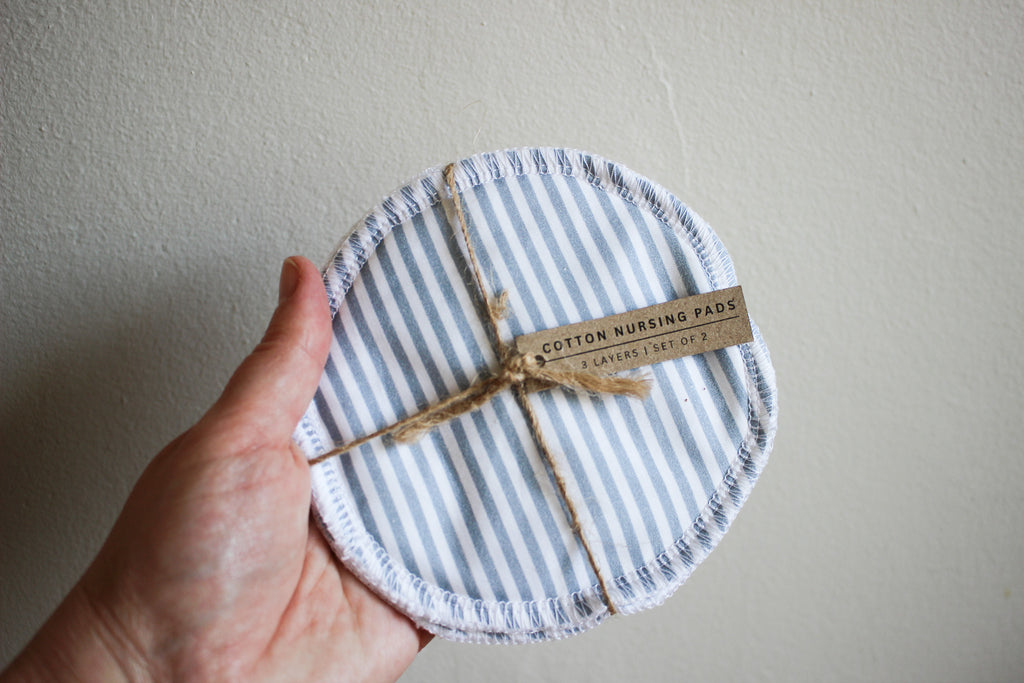 Karoo Mama Nursing Pads | Set of 2 |  Blue Lines