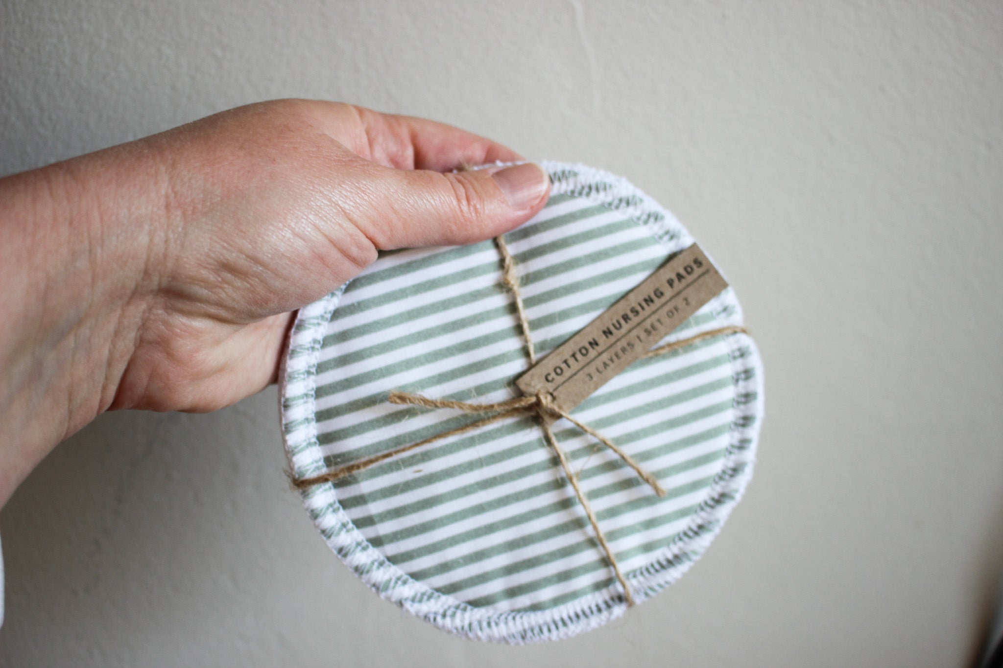 Karoo Mama Nursing Pads | Set of 2 | Green Lines