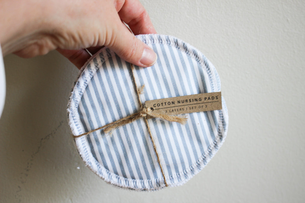 Karoo Mama Nursing Pads | Set of 2 |  Blue Lines