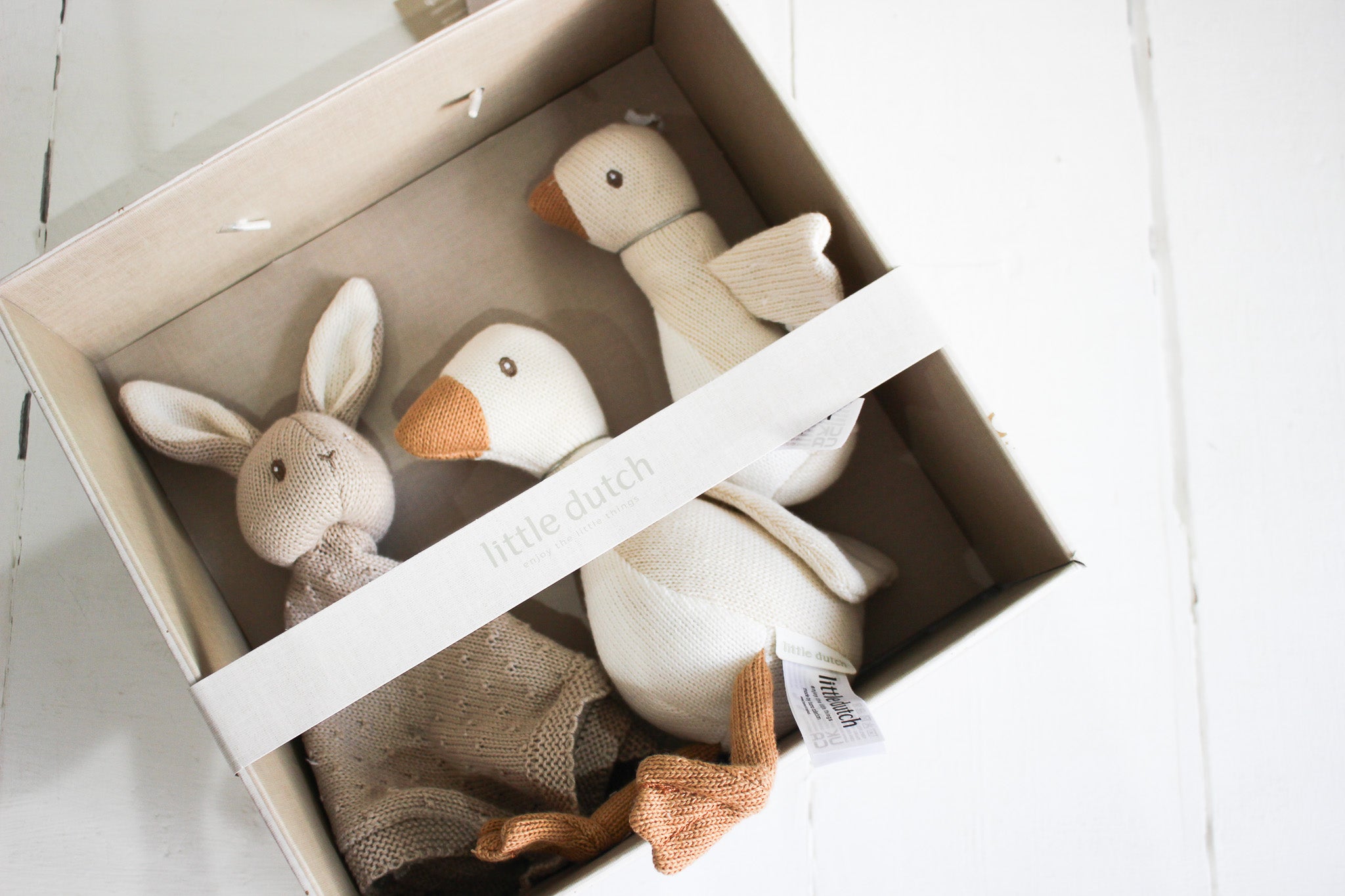 LD Knitted Gift Set NB Natural