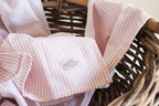 Karookind Heirloom Muslin Blanket | Dusty Rose | Lines
