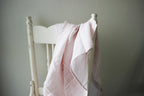 Karookind Heirloom Muslin Blanket | Dusty Rose | Lines