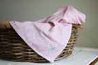 Karookind Heirloom Muslin Blanket | Dusty Rose | Farm Animals