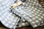 Karookind Heirloom Muslin Blanket | Karoo Skies | Gingham