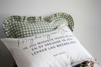 Karoo Frilled Cushion Cover | Olive Gingham | 50x50cm
