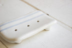 Ceramic Soap Dish | Pinstripe