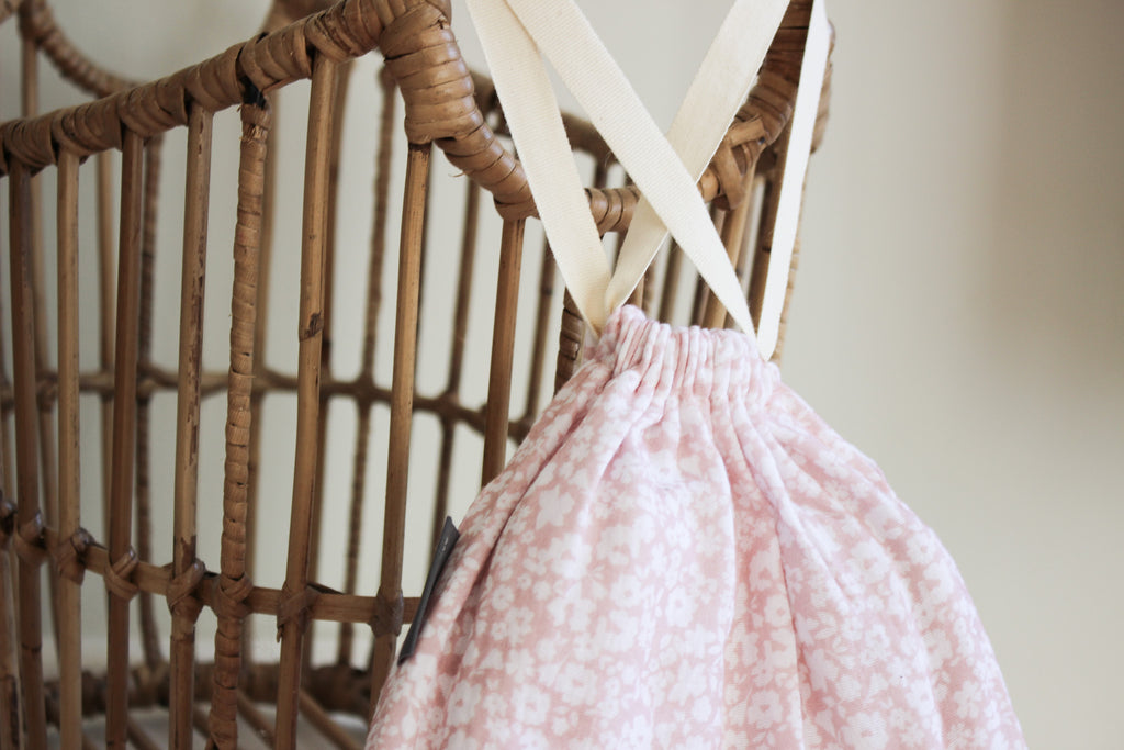 Karookind Heirloom Muslin Blanket | Dusty Rose | Flower Fields