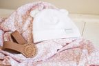 Karookind Heirloom Muslin Blanket | Dusty Rose | Flower Fields