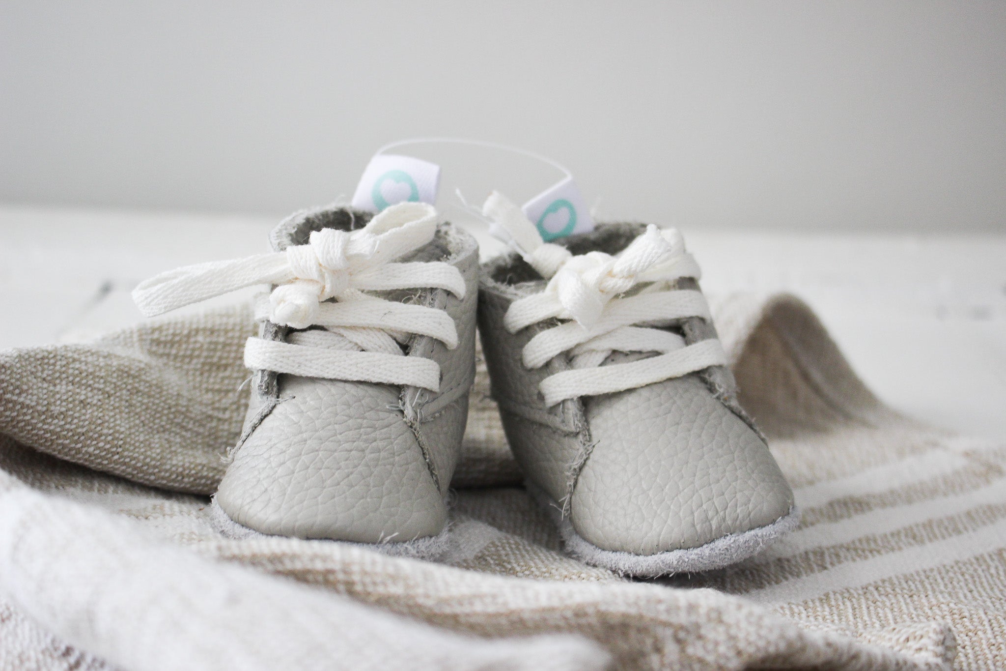 Handmade Baby Vellies | Taupe Leather