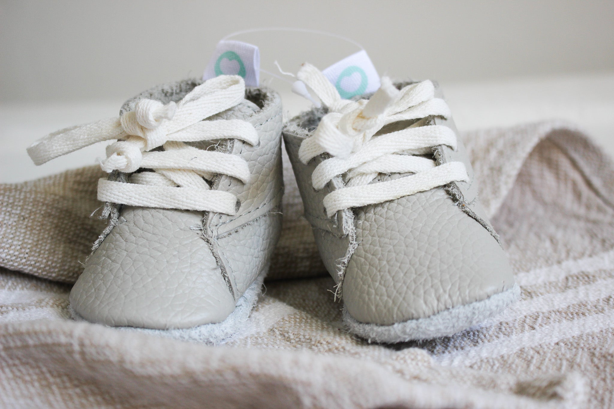 Handmade Baby Vellies | Taupe Leather