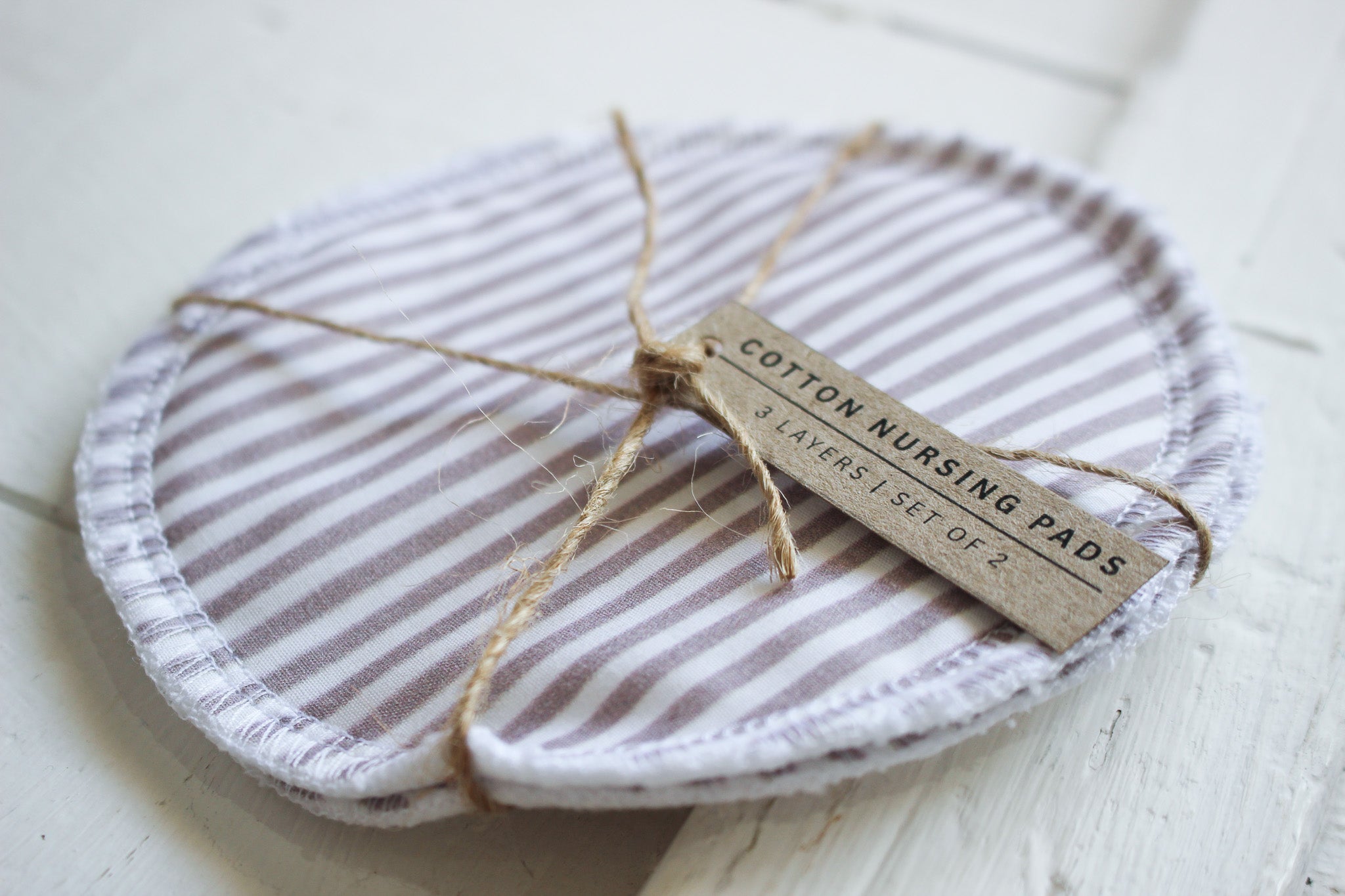 Karoo Mama Nursing Pads | Set of 2 |  Mauve Lines