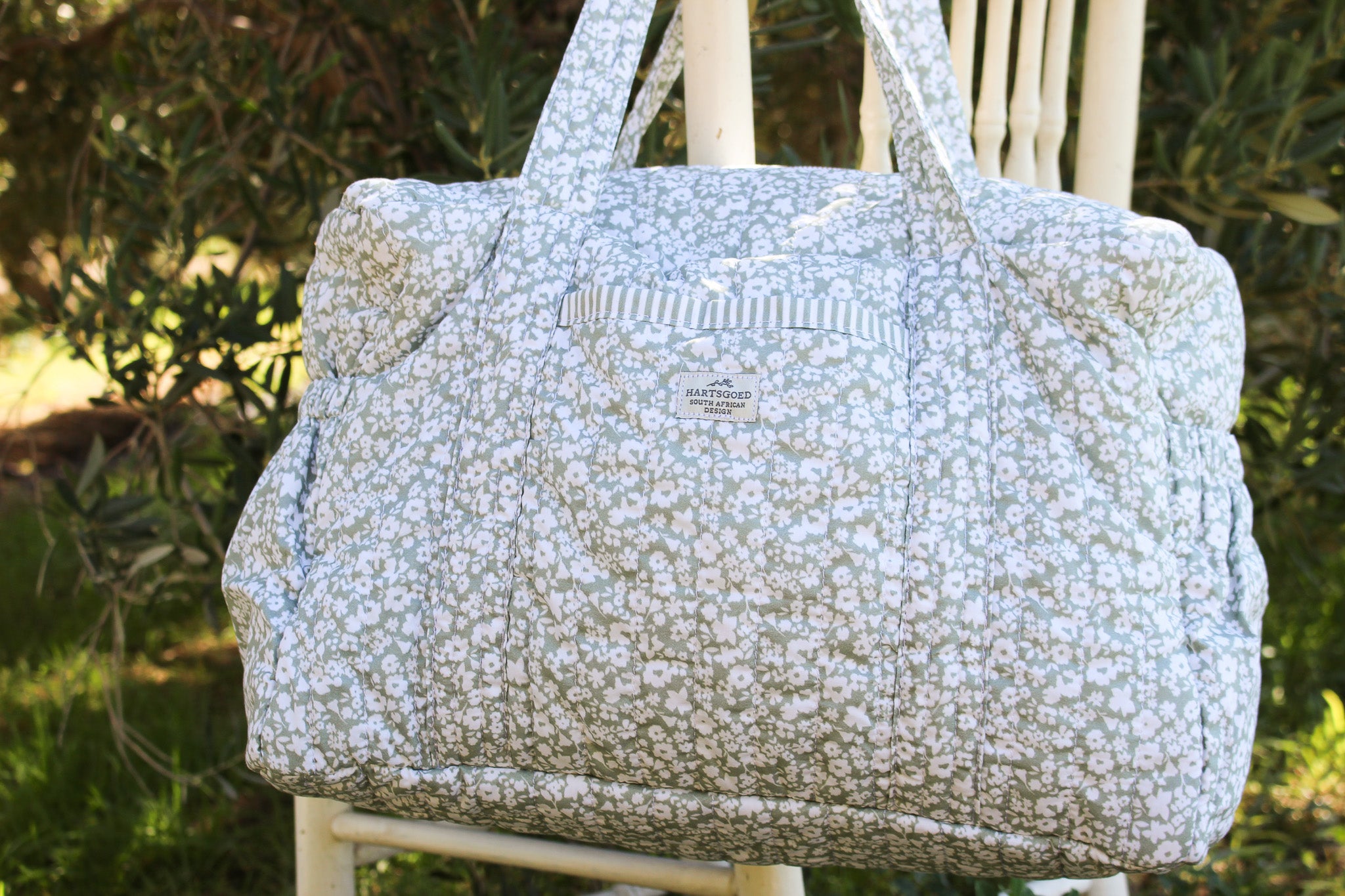 Quilted Cotton Nappy & Weekender Bag | Karoo Fields