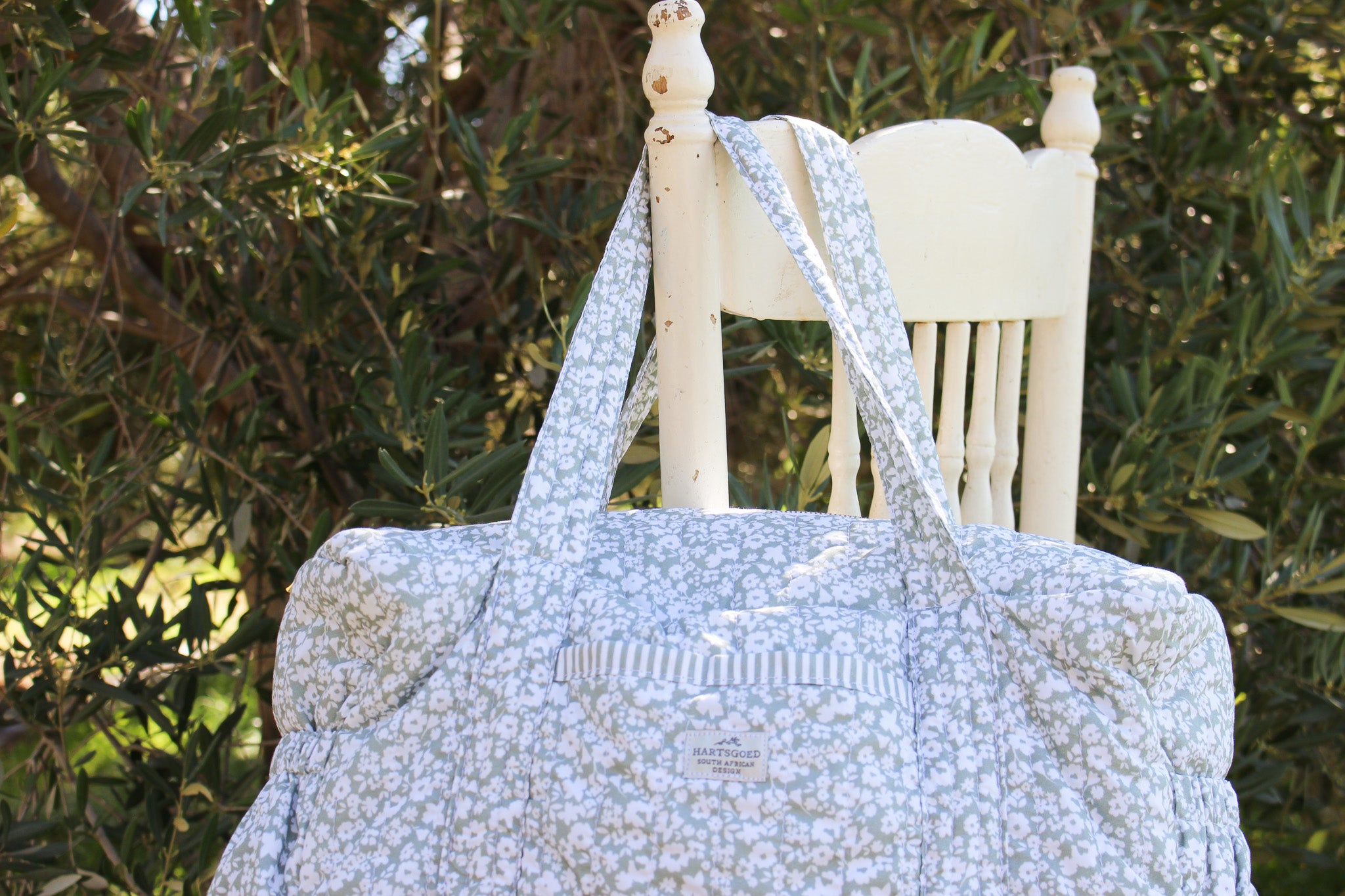 Quilted Cotton Nappy & Weekender Bag | Karoo Fields