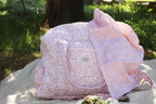 Quilted Cotton Nappy & Weekender Bag | Dusty Rose