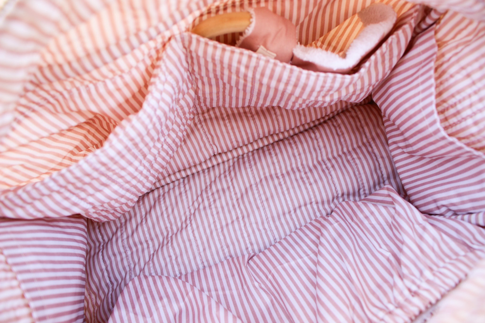 Quilted Cotton Nappy & Weekender Bag | Dusty Rose