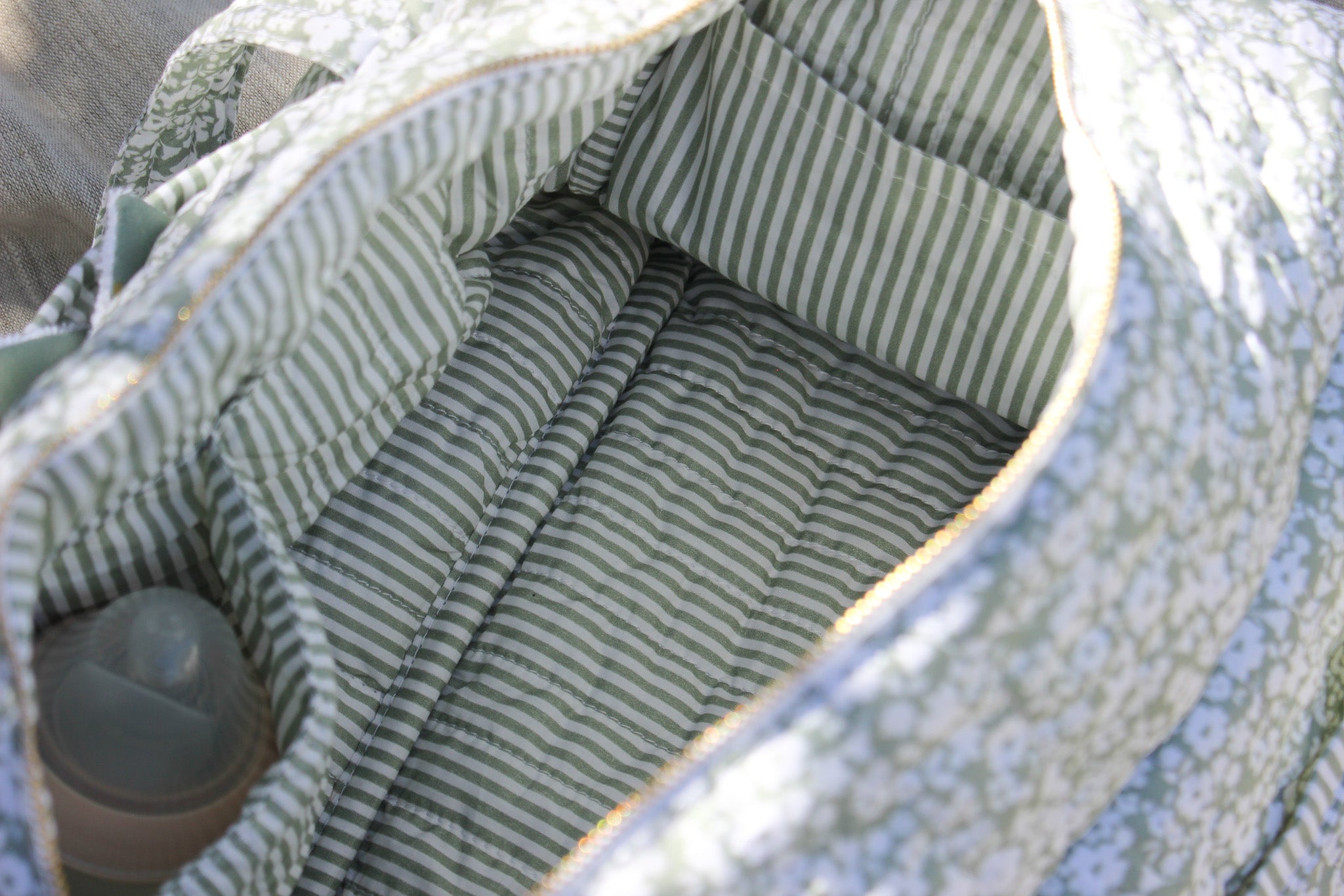 Quilted Cotton Nappy & Weekender Bag | Karoo Fields