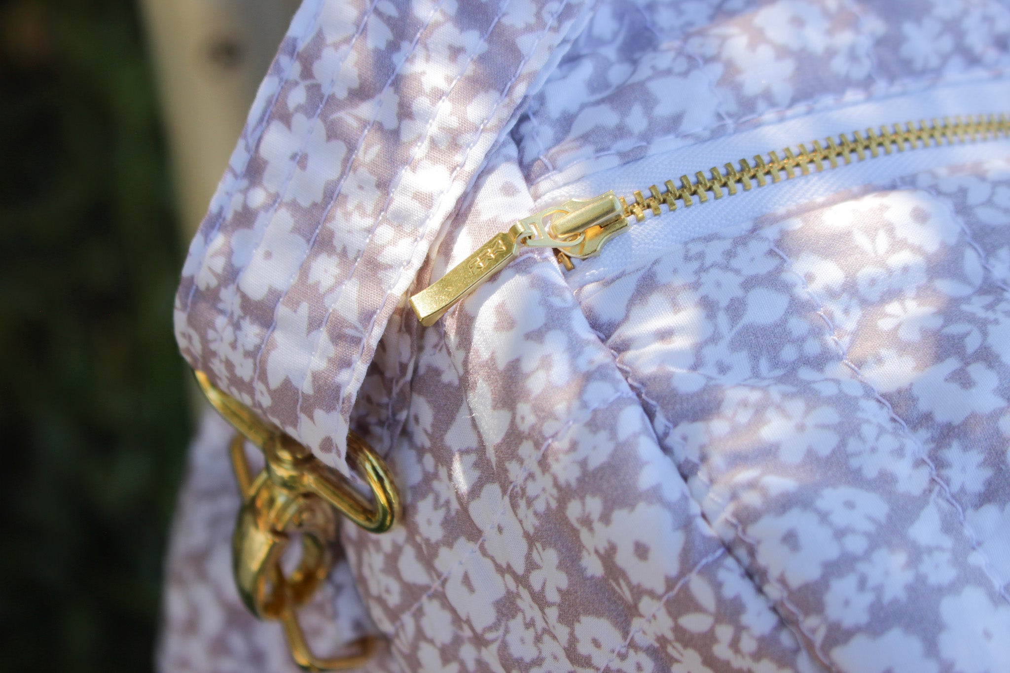 Quilted Cotton Nappy & Weekender Bag | Mauve