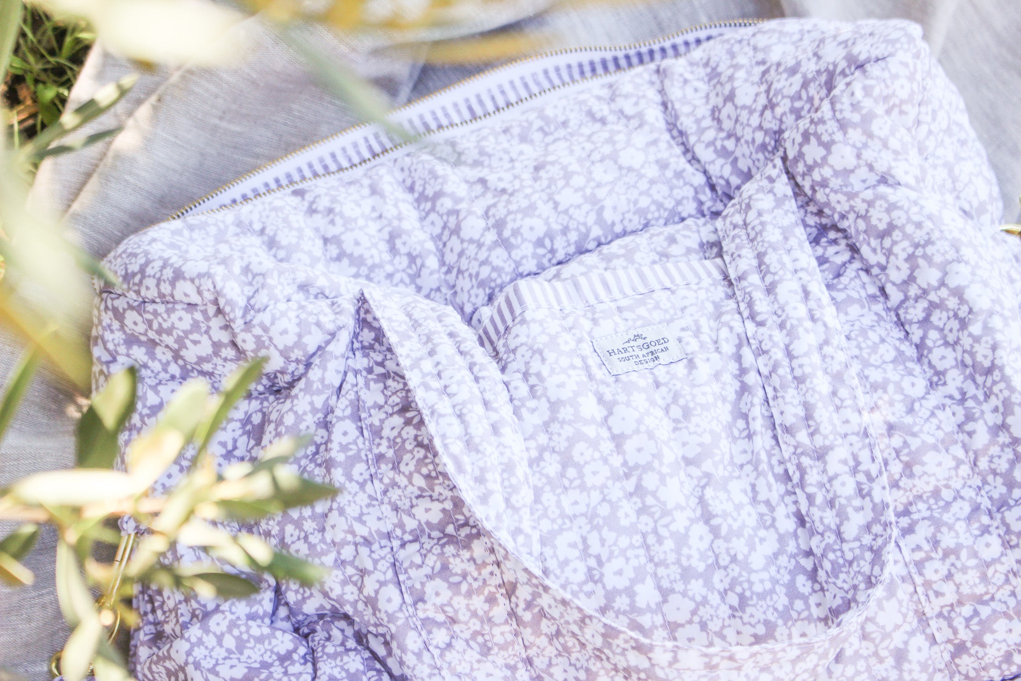 Quilted Cotton Nappy & Weekender Bag | Mauve