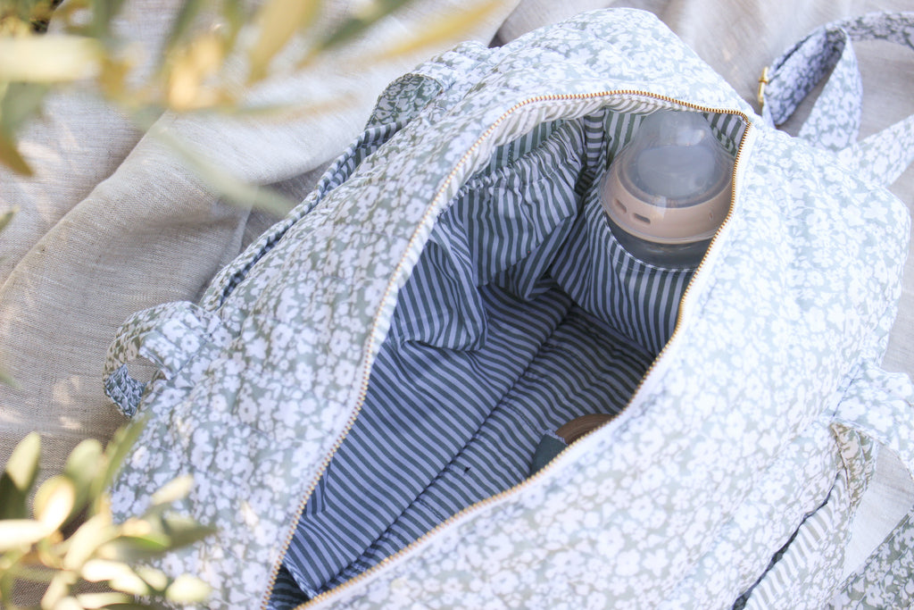 Quilted Cotton Nappy & Weekender Bag | Karoo Fields