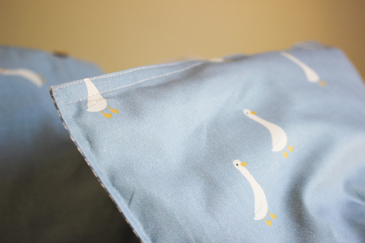 Cot  Duvet Set (100% Cotton) | Ducks & Lines | Karoo Skies