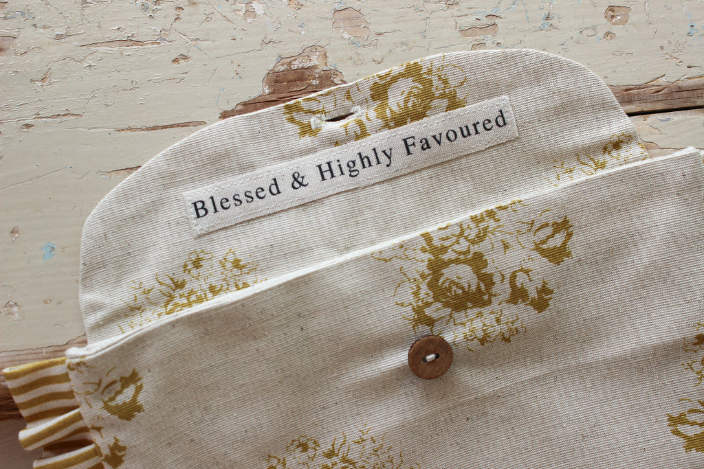 Frilled Essentials Bag | Mustard