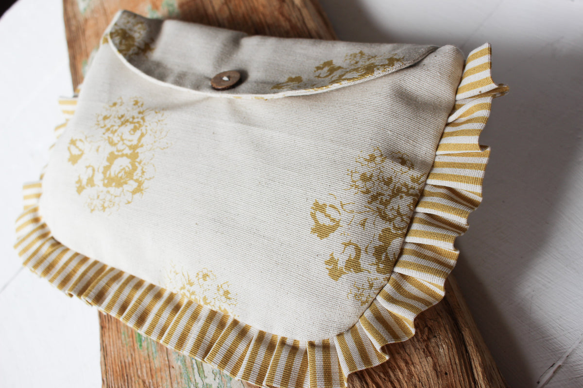 Frilled Essentials Bag | Mustard