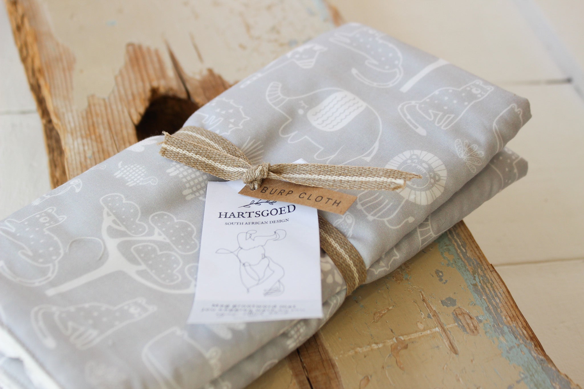 Burp cloth | The Wild on Grey