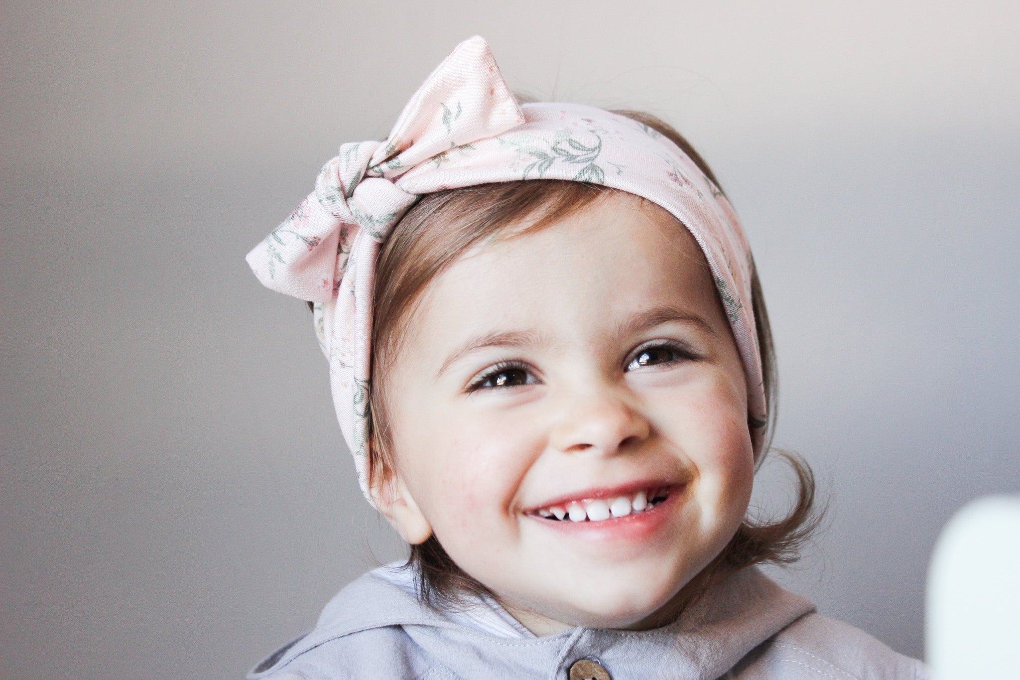 Tied Headband | Blossoms on Blush