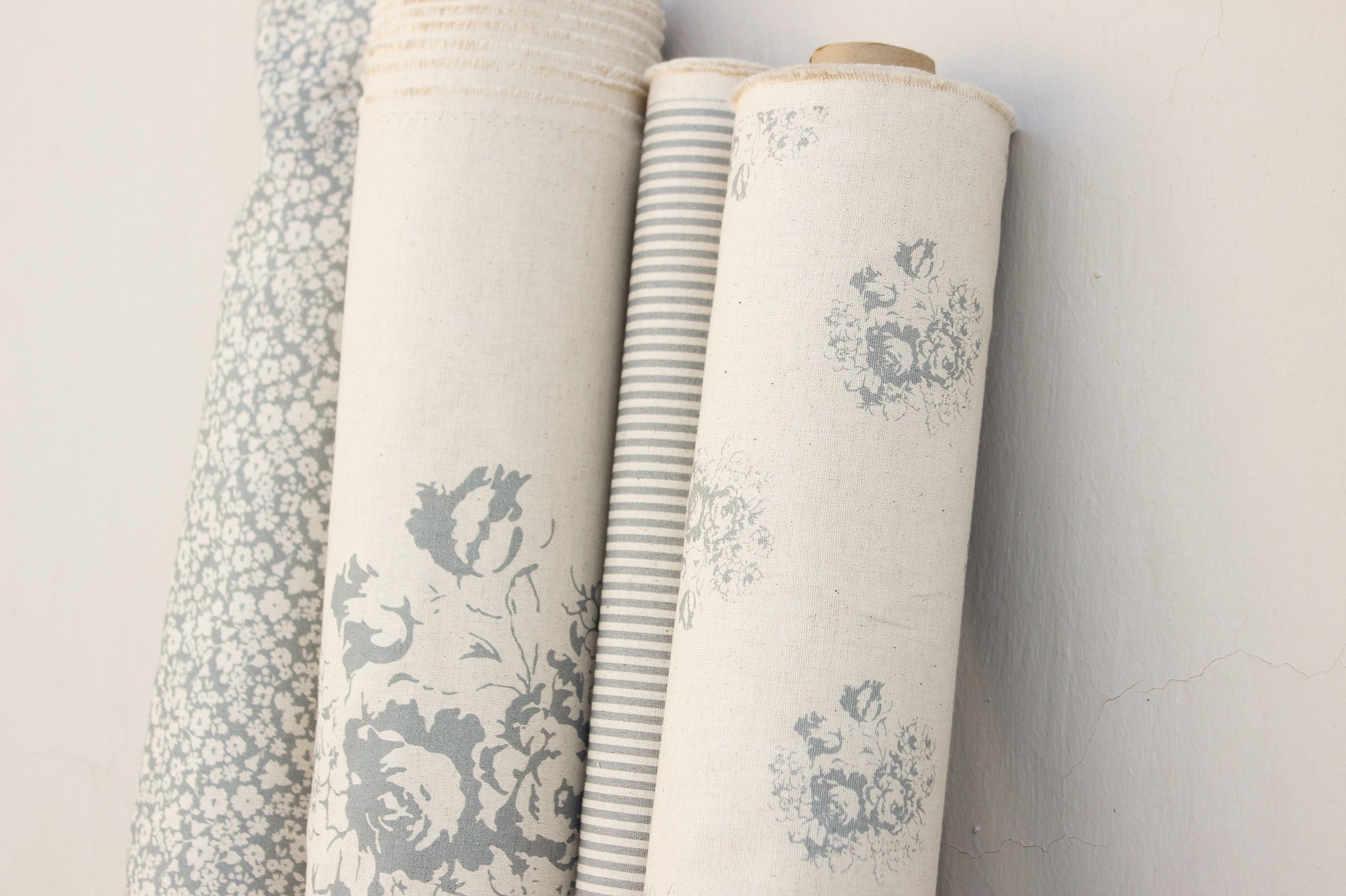 Fabric | Grey Fields of Flowers